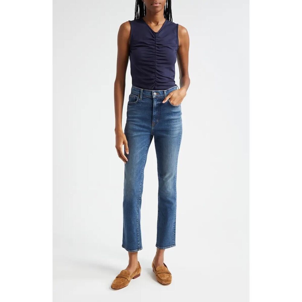 Veronica Bread Ryleigh High Waist Ankle Slim Straight Leg Jeans, size 26